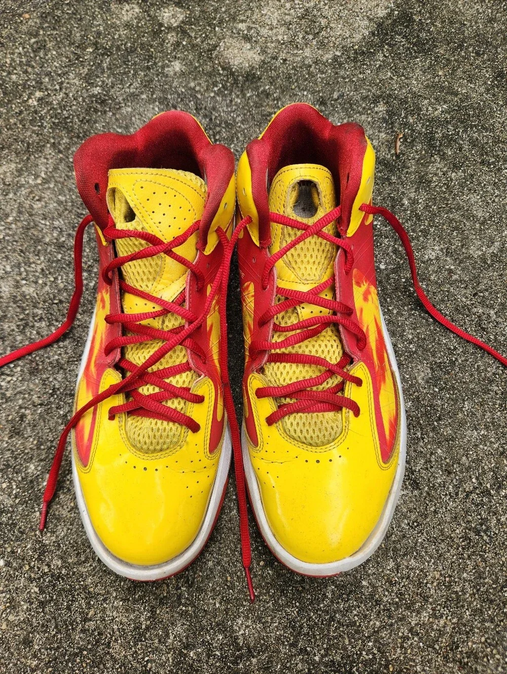 Jordan Aero Flight Hulk Hogan Yellow & Red Athletic Shoes - Performance Sneaker